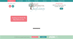 Desktop Screenshot of eastmariettafamilydentistry.com