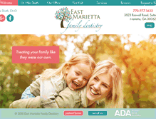 Tablet Screenshot of eastmariettafamilydentistry.com